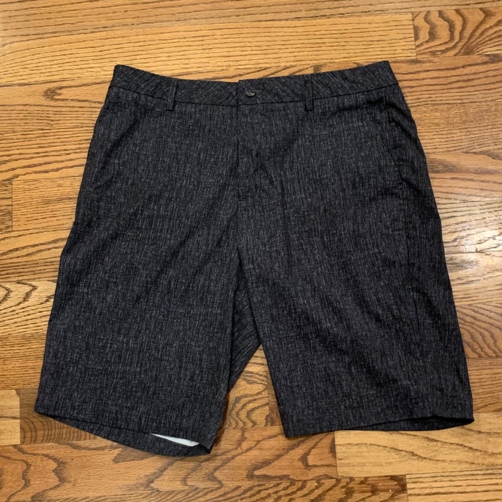 Men's Puma Texture Print Golf Shorts Black 36